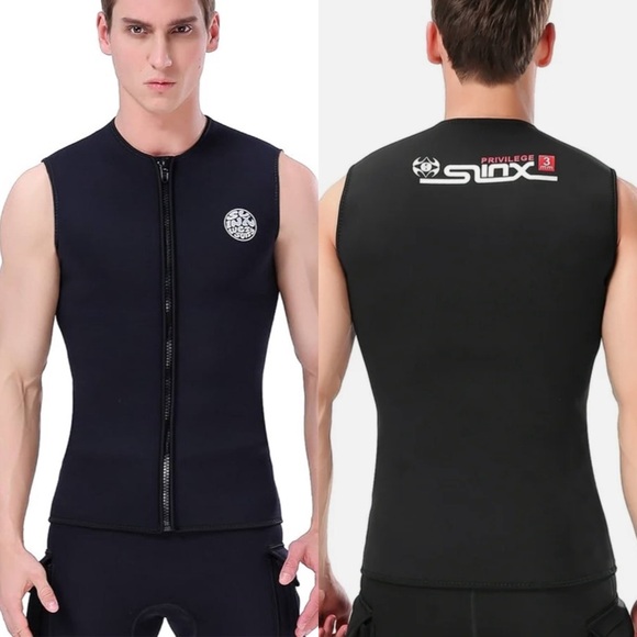 SLINX Other - NWT SLINX 3mm Neoprene Wetsuit Top Vest Thermal Warm Sleeveless Vest Size Large